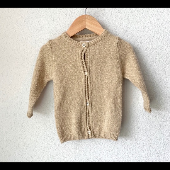 baby girl gold sweater